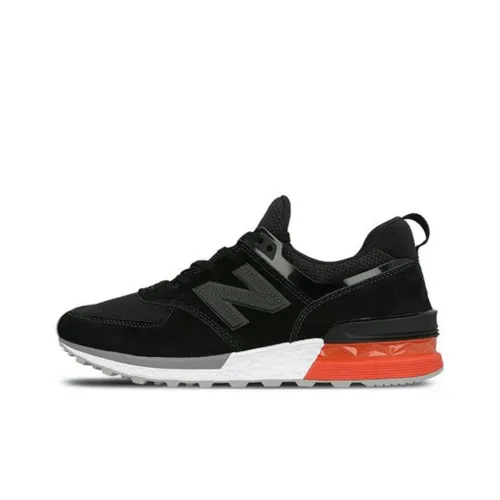 New Balance NB 574 Sport Low Топ Беговые кроссовки Унисекс Черный Серый