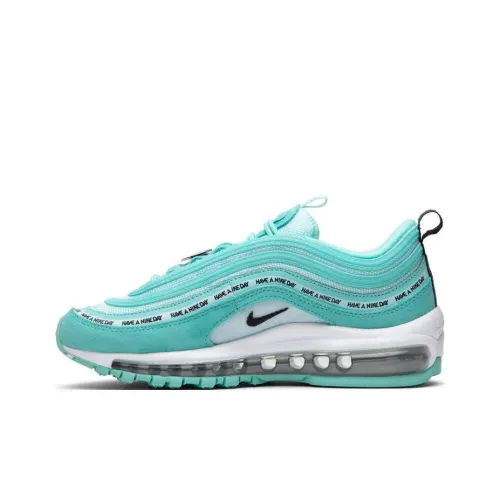 Nike Air Max 97 Low Топ Air Cushion Повседневные Беговые Кроссовки Женские Мятно-Зеленый
