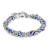 Европейский и американский эксклюзивный мужской браслет (глубокий синий)