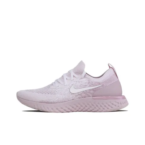 Nike Epic React Flyknit 1 Амортизаторы Shock противоскользящие низкий топ повседневная беговая обувь женский цвет вишневый цветок розовый