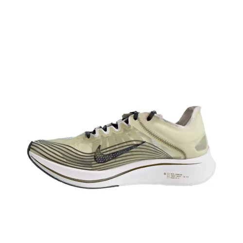 Nike Zoom Fly SP Нескользящий Легкий Низкий Топ Марафон Беговые кроссовки Мужской Зеленый