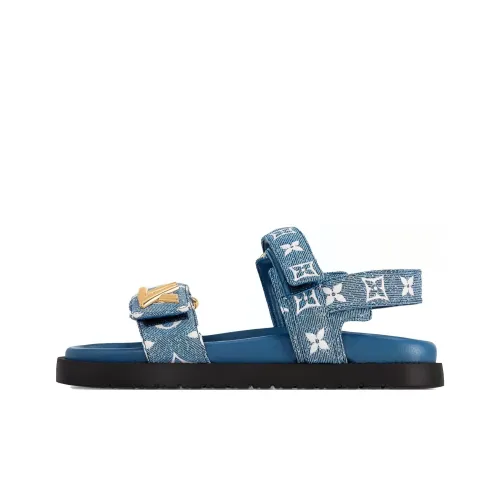 LOUIS VUITTON Sunset Beach Sandals Женские Blue