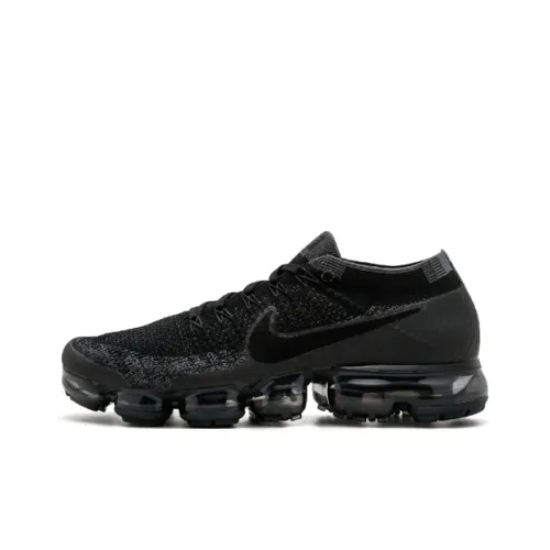 Nike VaporMax 2,0 Нескользящий Легкий Низкий Топ Беговые кроссовки Мужские Черный Warrior