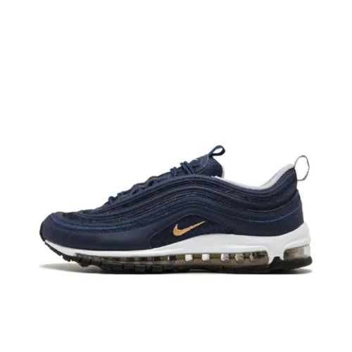 Nike Air Max 97 Low Топ Марафон Беговые кроссовки Мужской Морской синий