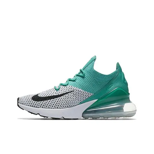 Nike Air Max 270 Low Топ Беговые кроссовки Женские Зеленый белый
