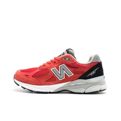 New Balance NB 990 V3 Low Топ Марафон Беговые кроссовки Мужской Красный