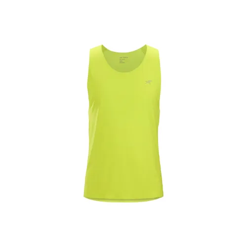 Arcteryx Norvan Tank Топ Мужской Желтый Зеленый