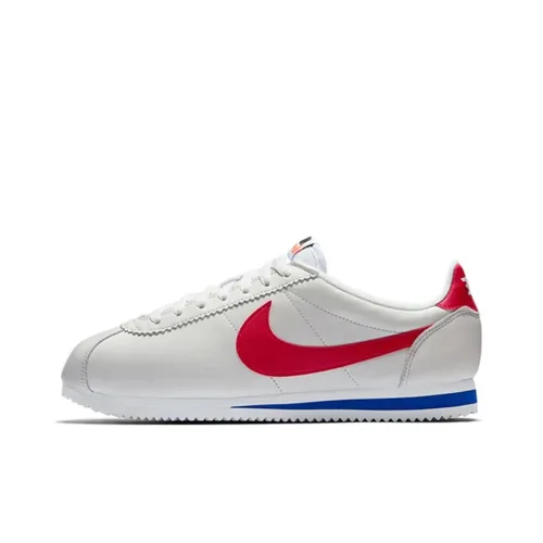 Nike Cortez Нескользящий Легкий Низкий Топ Беговые кроссовки Мужские Белый Красный Синий 2017