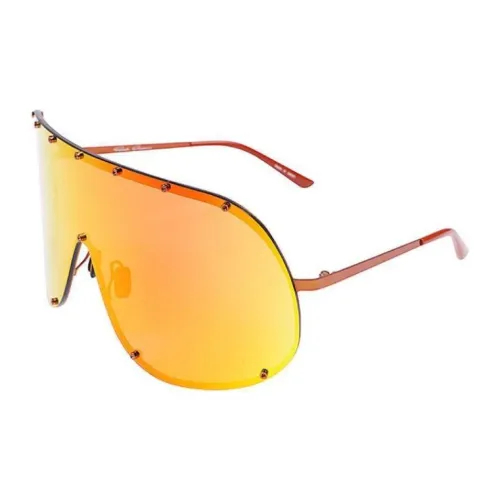 RICK OWENS совместный бренд RO Нержавеющая сталь Нерегулярная форма Солнцезащитные очки Мужской Розовый