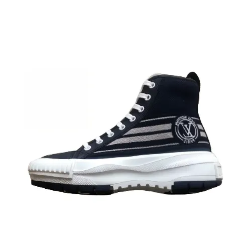 LOUIS VUITTON Squad High Топ Кэжуал Женский Темно-синий