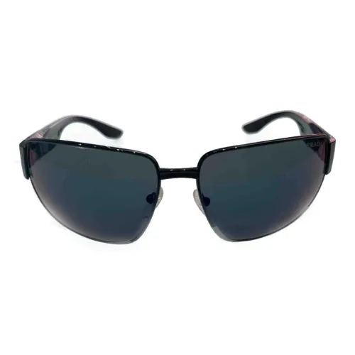 PRADA Кошачий глаз Солнцезащитные очки Унисекс Черный