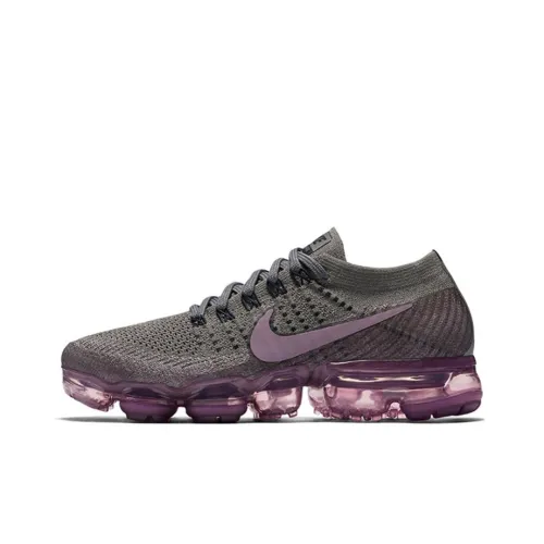 Nike Air Vapormax Low Топ Air Cushion Повседневные Беговые Кроссовки Женские Серый Фиолетовый