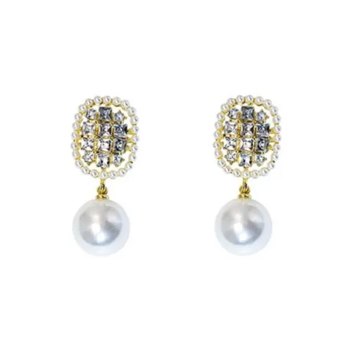 LIANGCAI Сплав Искусственная жемчужина Серьги Женские