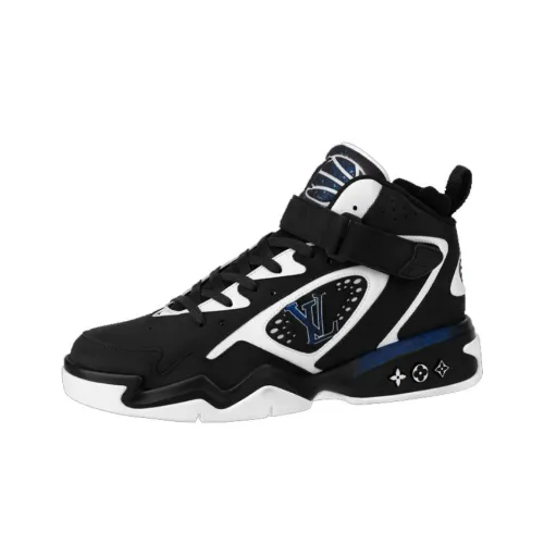 LOUIS VUITTON Trainer 2 Баскетбольные кроссовки Высокие Топ Спортивная повседневная обувь Мужская Черная