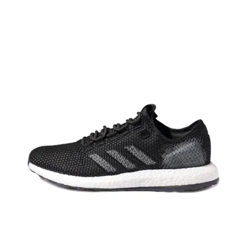 Adidas Pure Boost Амортизаторы Slip-resistant Низкий топ Повседневные беговые кроссовки Унисекс Черный Серый Белый