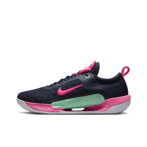 Nike Court Zoom NXT Zoom Court NXT HC Амортизация Низкий Топ Теннисные Кроссовки Мужские Черный Розовый