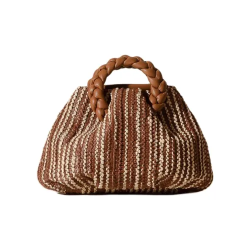 Hereu Рафия Сумка через плечо Сумка Маленькая Женская Естественный Коричневый