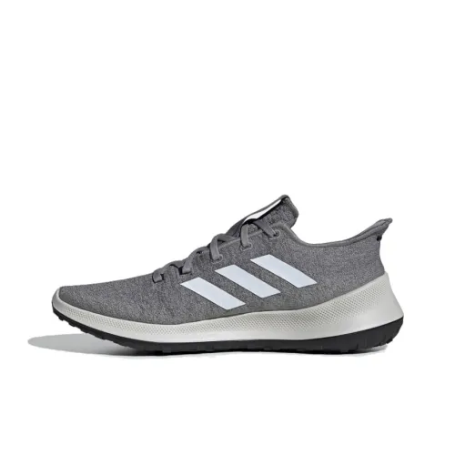 Adidas SenseBounce+ Амортизаторы Slip-resistant Низкий Топ Марафон Беговые кроссовки Мужские Серые