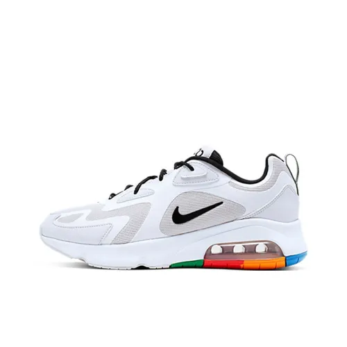 Nike Air Max 200 Low Топ Повседневные Беговые Кроссовки Мужские Белые Радужные