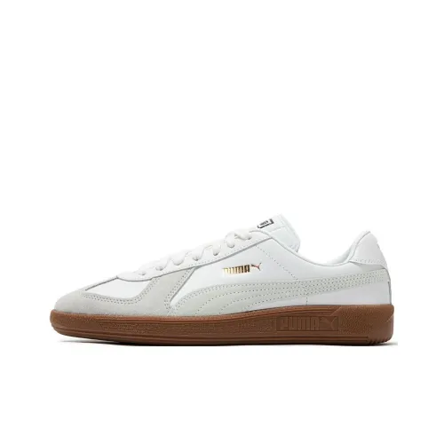 PUMA Army Trainer Low Топ Скейтборд Кроссовки Унисекс Белый Серый