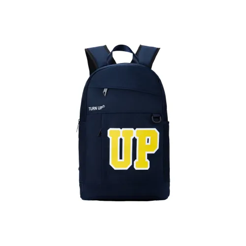 TURN UP Полиэстер Рюкзак Ноутбук Сумка Стандартная Унисекс Синий Серый Белый