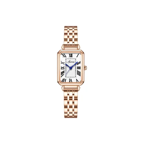 SPIRRA Кварцевый механизм ремешок из нержавеющей стали женские часы белый циферблат