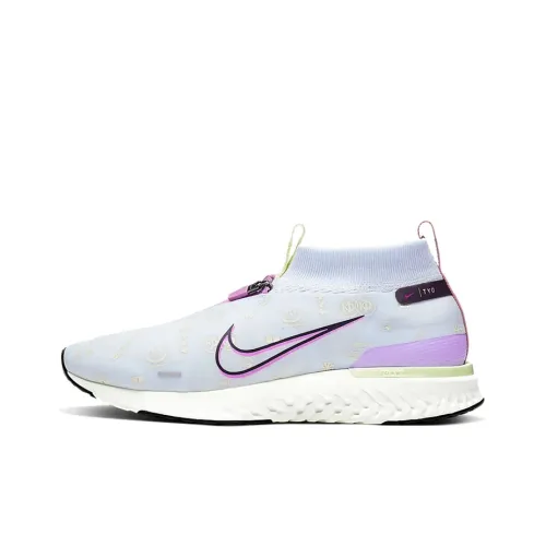 Nike React City Premium Амортизаторы Shock противоскользящие кроссовки Slip-resistant MID топ для бега унисекс синий