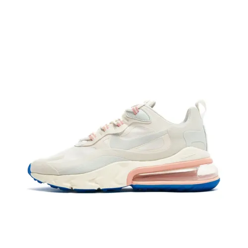 Nike Air Max 270 Low Топ Повседневные Беговые Кроссовки Женские Кремово-Розовые