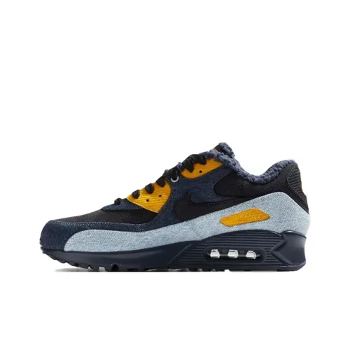Levis x Nike Air Max 90 Low Топ Марафон Беговые кроссовки Унисекс Черный