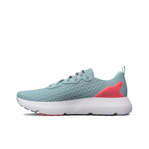 Under Armour HOVR Mega 3 Low Топ Беговые кроссовки Женские Синий Розовый