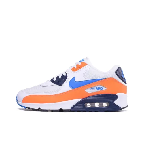 Nike Air Max 90 Low Топ Марафон Беговые кроссовки Мужской Белый Оранжевый
