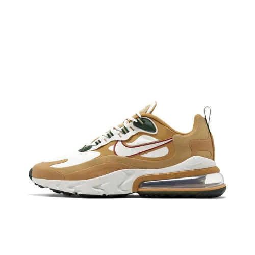 Nike Air Max 270 Low Топ Air Cushion Повседневные Беговые кроссовки Мужские Пшеница