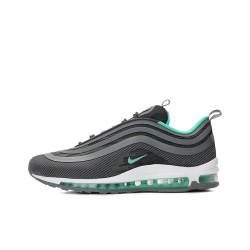 Nike Air Max 97 Low Топ Марафон Беговые кроссовки Мужской Серый Зеленый Bullet