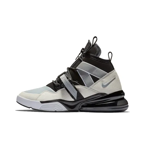 Nike Air FORCE 270 Амортизация Баланс Высокий Топ Беговые кроссовки Мужские Черный Серый