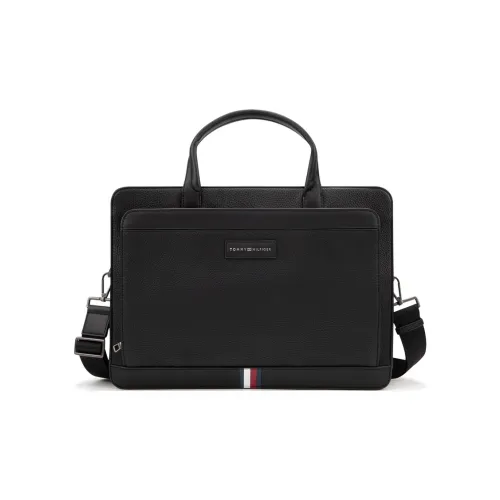 Tommy Hilfiger Сумка для ноутбука из искусственной кожи большая мужская черная