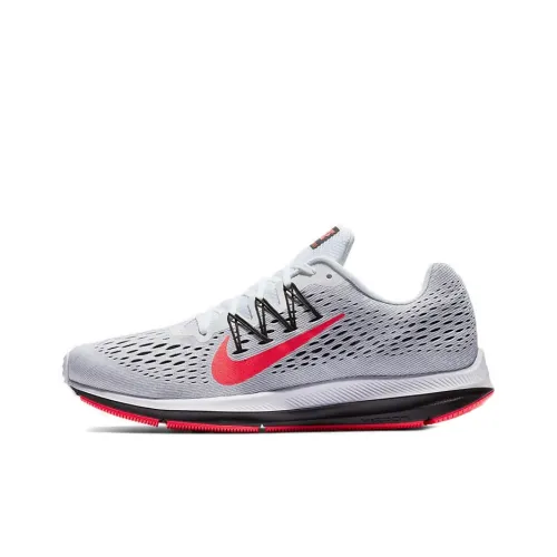 Nike Zoom Winflo 5 Slip-resistant Abrasion-resistant Lightweight Low-Top Running Shoes Men's White Gray Найк Zoom Winflo 5 Противоскользящий Устойчивый к истиранию Легкий Низкий Топ Беговые Кроссовки Мужские Белый Серый