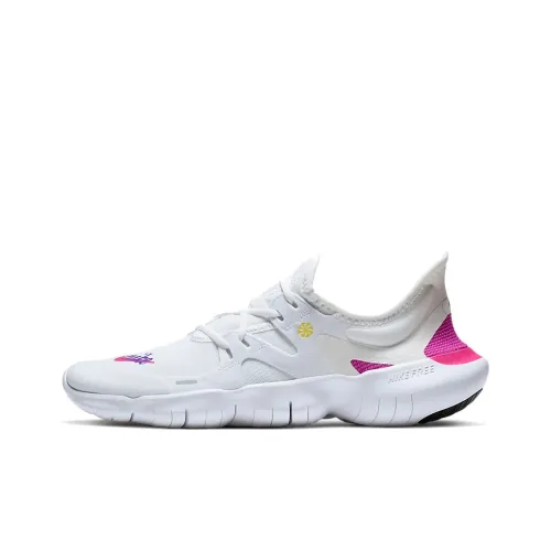 Nike Free Rn 5,0 Non Slip Легкий Низкий Топ Повседневные Беговые Кроссовки Женские Фиолетовый Белый