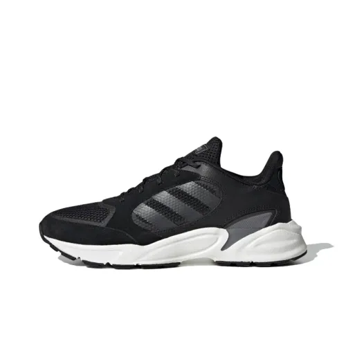 Adidas Neo 90S VALASION Slip-resistant Breathable Lightweight Low-Top Running Shoes Women's Black White Adidas Neo 90S VALASION Противоскользящие Дышащие Легкие Низкие Беговые Кроссовки Женские Черно-Белые