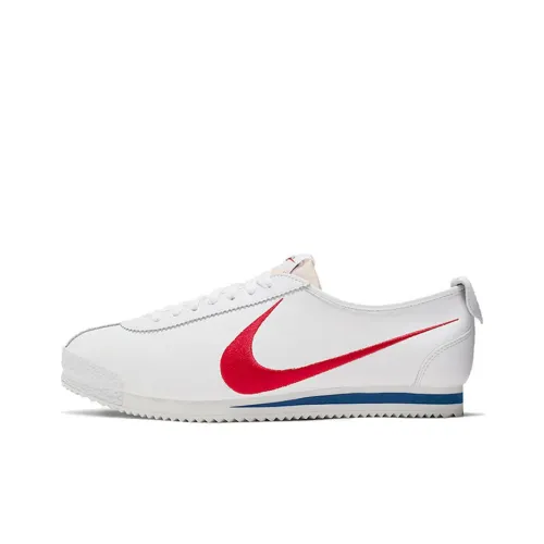 Nike Cortez Non Bottom Slip Легкий Low Top Тренировочные Беговые кроссовки Unisex Белый