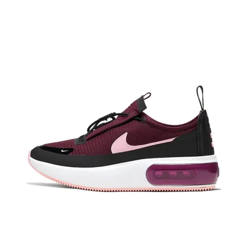 Nike Air Max DIA Low Топ Air Cushion Marathon Беговые кроссовки Женские Бордовый