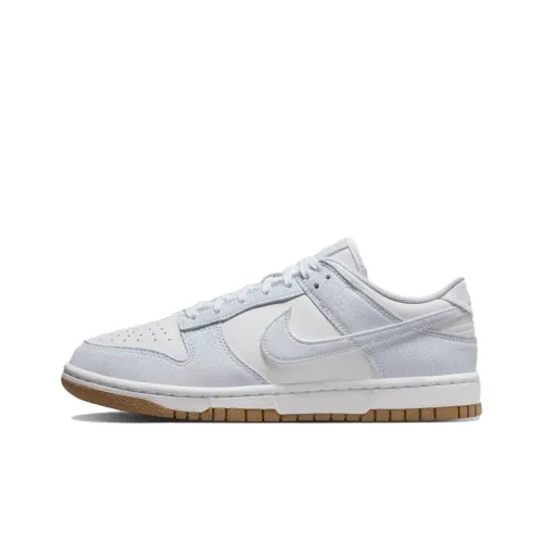 Nike Dunk Low Топ Кроссовки для скейтбординга Женские Белые Синие