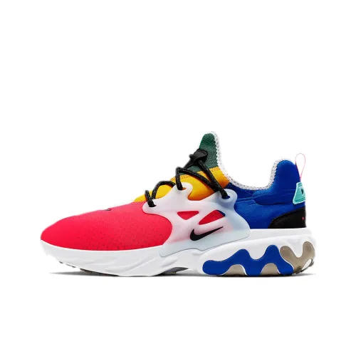 Nike React EXP Амортизация Поддержка Низкий Топ Беговые кроссовки Мужские Красный Зеленый Синий