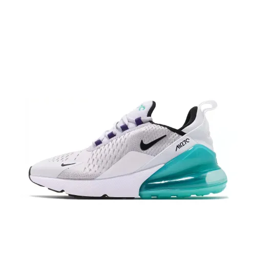 Nike Air Max 270 Low Топ Марафон Беговые кроссовки Женские Белый Зеленый