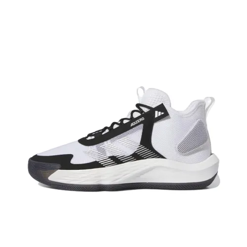 Adidas Adizero Select Баскетбольные кроссовки MID Топ Белый/Черный/Серебряный Унисекс