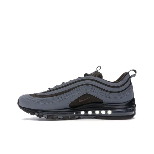 Nike Air Max 97 Low Топ Повседневные Беговые Кроссовки Унисекс Серый Коричневый