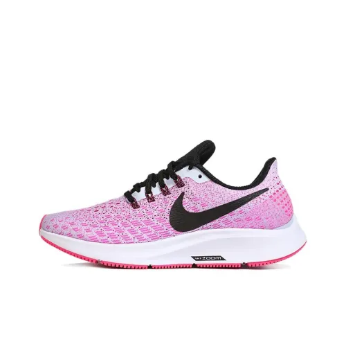 Nike Pegasus 35 Non Slip Легкий Низкий Топ Воздушная Подушка Марафон Беговые кроссовки Женские Розовый Синий