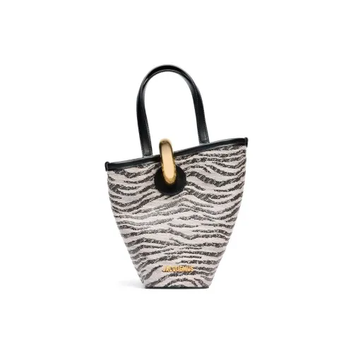 Jacquemus Коровья кожа Сумка Мини Женская Черно-белая