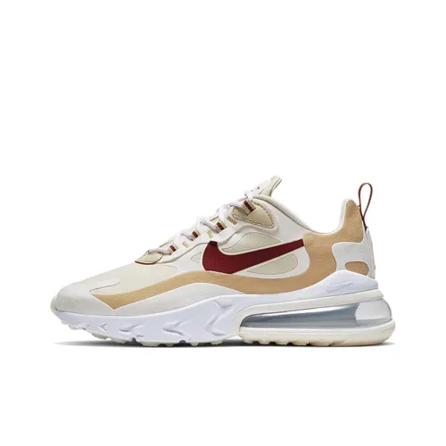 Nike Air Max 270 Low Топ Air Cushion Беговые кроссовки Женские Карамель Белый хаки