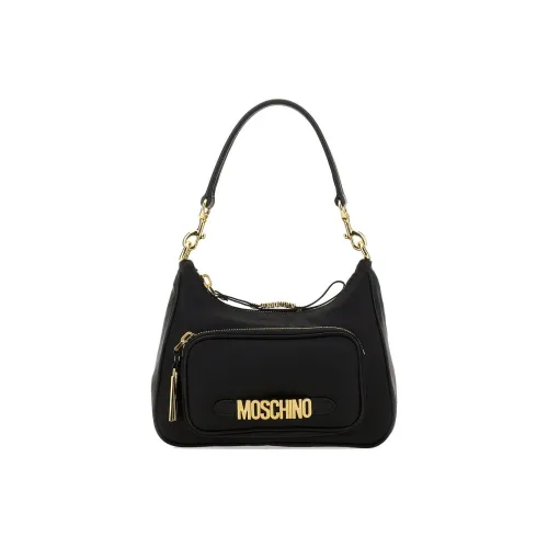 MOSCHINO Хлопок с полиамидной сумкой через плечо женская черная