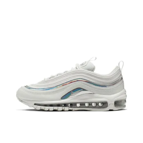 Nike Air Max 97 Low Топ Air Cushion Тренировочные Беговые Кроссовки Женские Белый Радужный